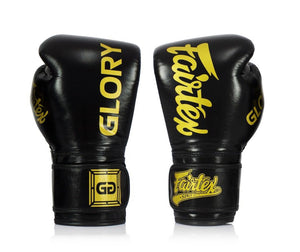 泰拳拳套 Thai Boxing Gloves : Fairtex BGVG1 "GLORY EDITION" Black
