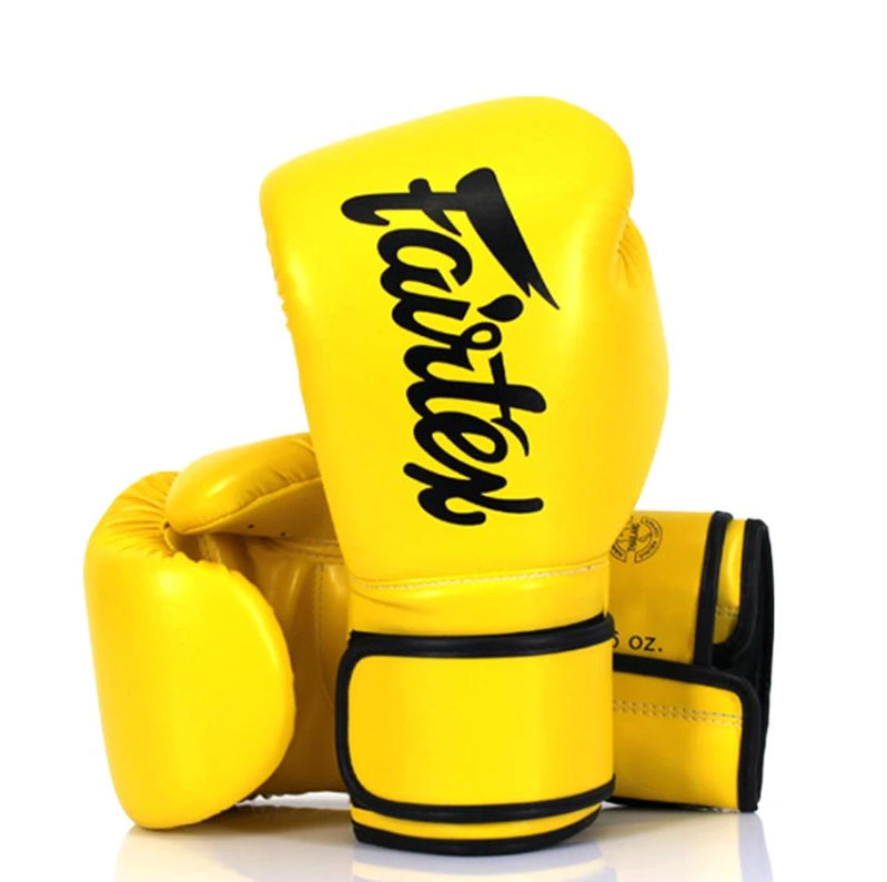 泰拳拳套 Thai Boxing Gloves: Fairtex BGV14 Yellow