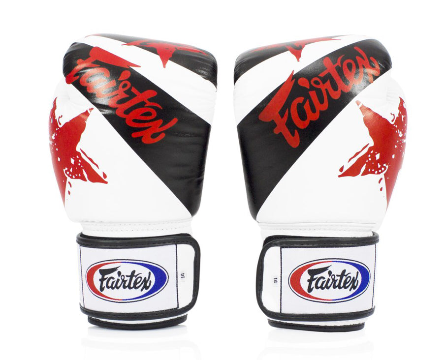 泰拳拳套 Thai Boxing Gloves : Fairtex BGV1 National Print White