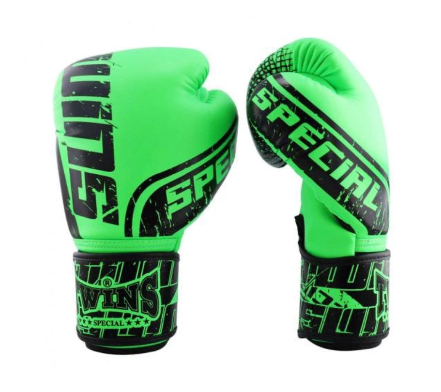 泰拳拳套 Thai Boxing Gloves : Twins Special FBGVS12-TW7 Black Green