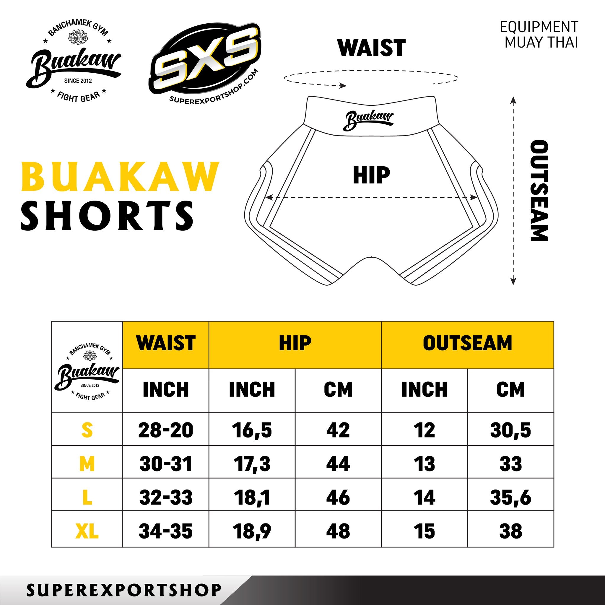 Buakaw Shorts BSH8 BLACK GOLD