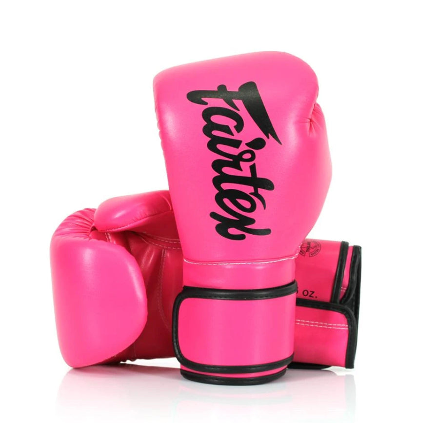 泰拳拳套 Thai Boxing Gloves : Fairtex BGV14 Pink Black
