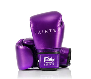 泰拳拳套 Thai Boxing Gloves : Fairtex BGV22 METALLIC PURPLE