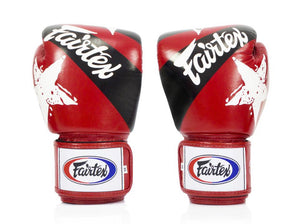 泰拳拳套 Thai Boxing Gloves : Fairtex BGV1 National Print Red