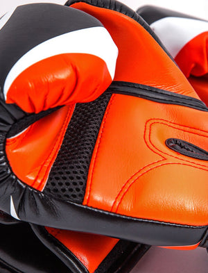 泰拳拳套 Thai Boxing Gloves: Tiger "Eye” Black & Orange