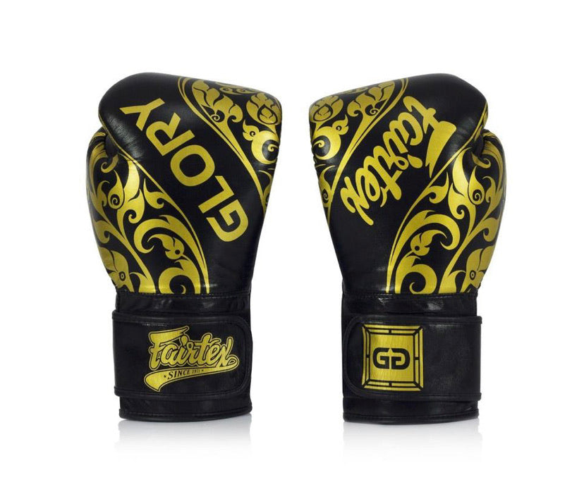 泰拳拳套  Thai Boxing Gloves : Fairtex Boxing Gloves BGVG2 "GLORY EDITION" Black