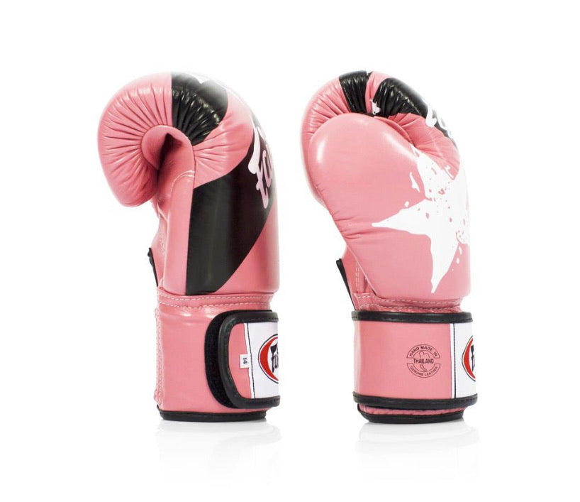 泰拳拳套 Thai Boxing Gloves : Fairtex BGV1 "National Print" Pink