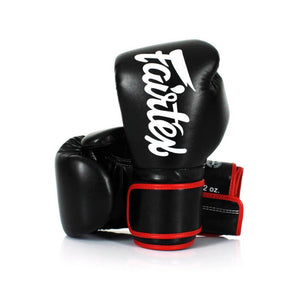 泰拳拳套 Thai Boxing Gloves :Fairtex BGV14 Black/Red