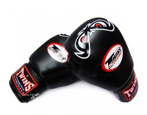 泰拳拳套 Thai Boxing Gloves : TWINS SPECIAL FBGVL3-25 BLACK