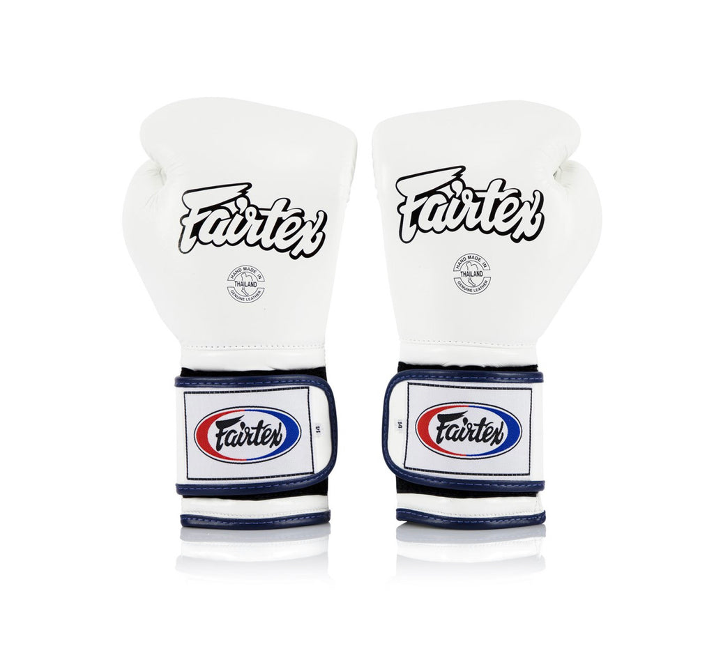 泰拳拳套 Thai Boxing Gloves : Fairtex Boxing Gloves  BGV9 White