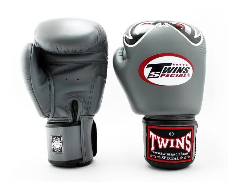 泰拳拳套 Thai Boxing Gloves : Twins Special  FBGVL-3 25 GRAY
