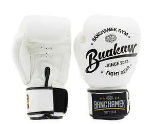 泰拳拳套 Thai Boxing Gloves : Buakaw BGL-W1 White