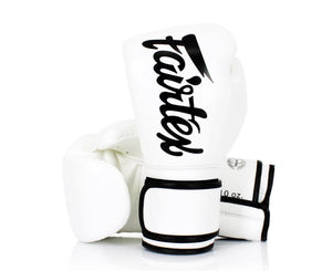 泰拳拳套 Thai Boxing Gloves : Fairtex Boxing Gloves BGV14 White