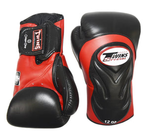 泰拳拳套 Thai Boxing Gloves : TWINS SPECIAL BGVL6 RED/BLACK