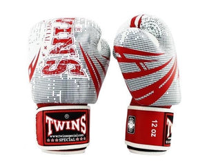 泰拳拳套 Thai Boxing Gloves : TWINS FBGVL-3 TW5 RED WHITE